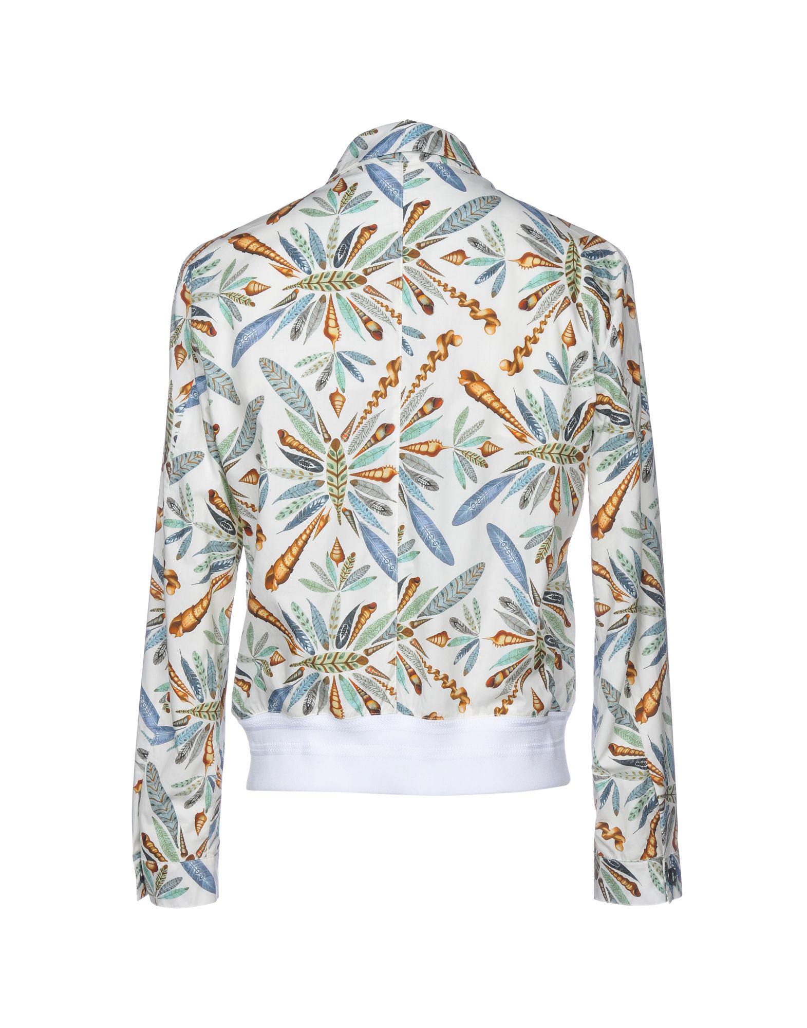 Versace Cotton Jacket in Ivory (White) for Men Lyst