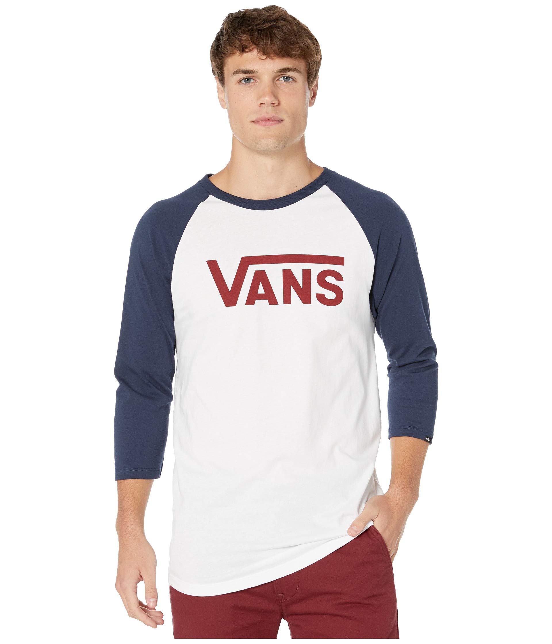 Vans Cotton Classic Raglan in White for Men Lyst