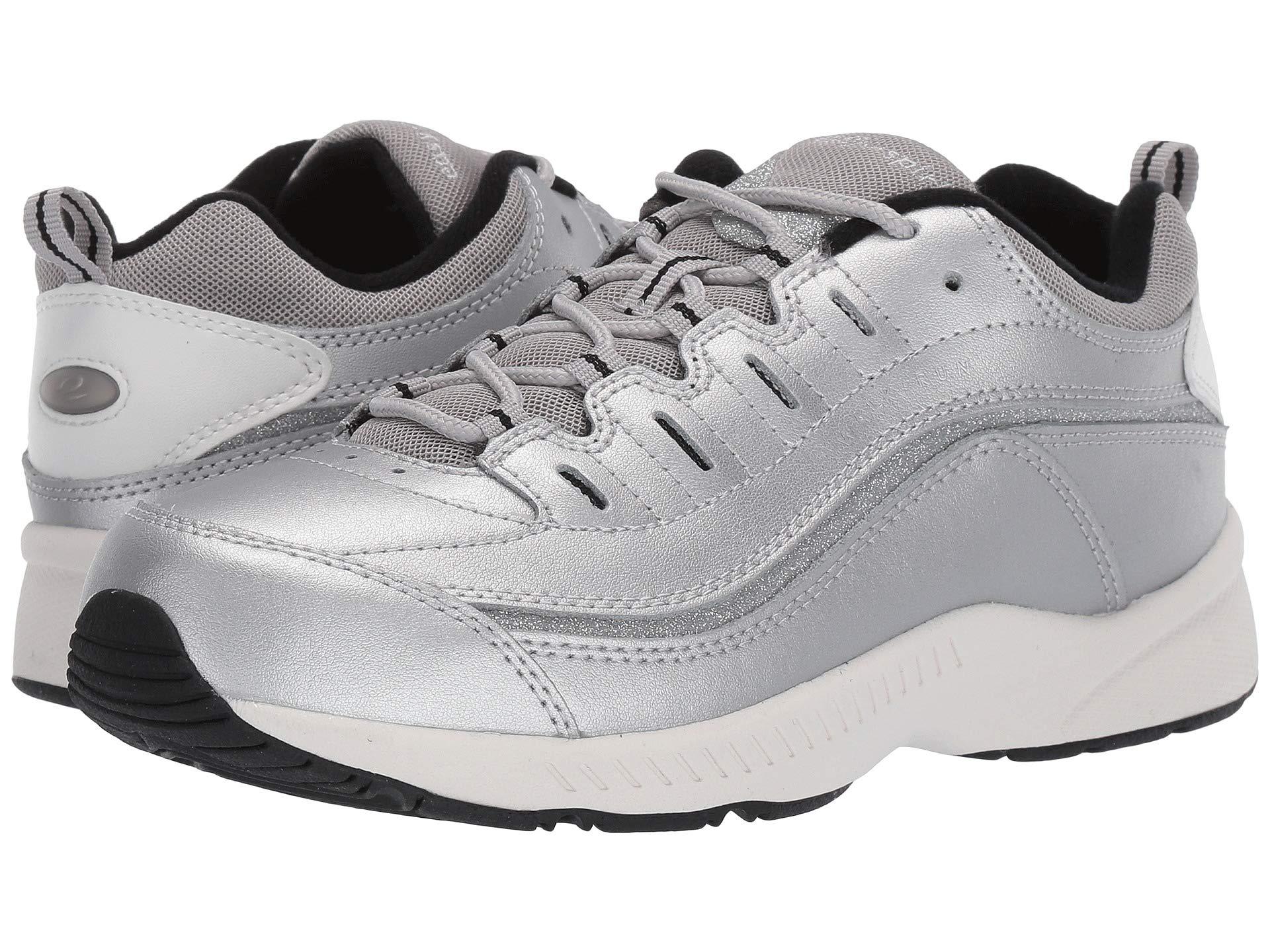 Easy Spirit Leather Romy Walking Shoe in Silver (Metallic) Lyst