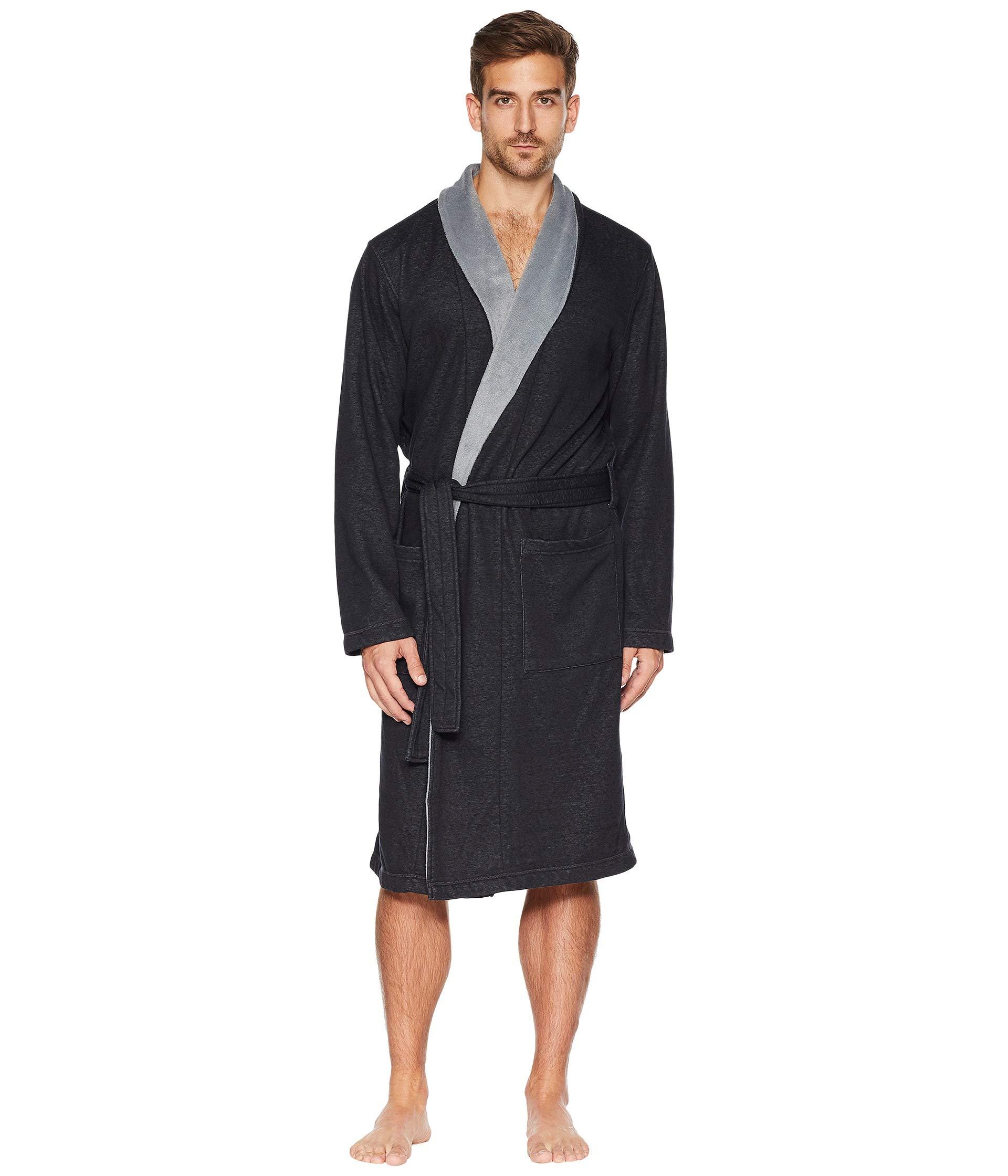 UGG Fleece Robinson Robe in Black for Men Lyst