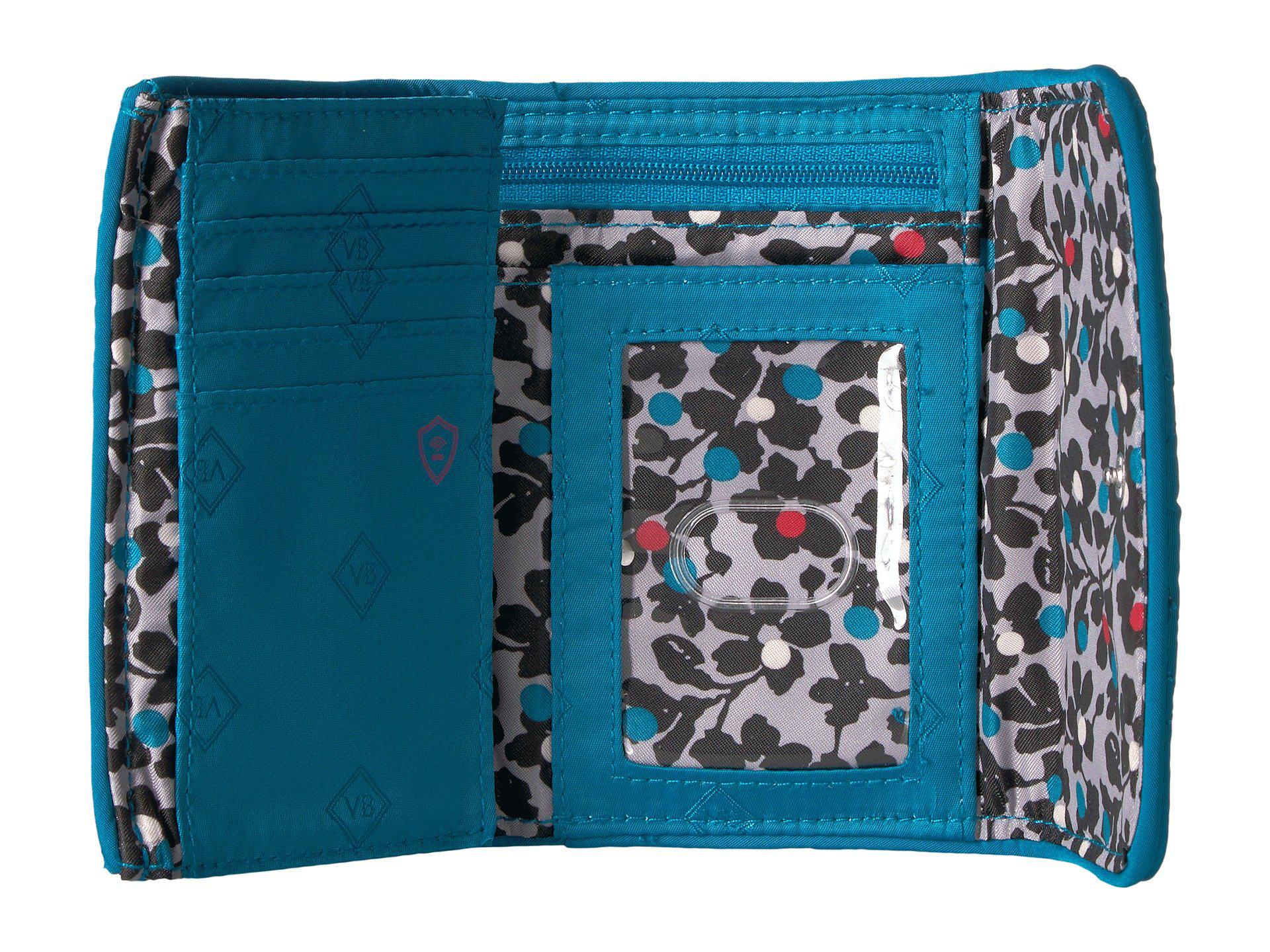 Vera Bradley Rfid Riley Compact Wallet in Blue Lyst