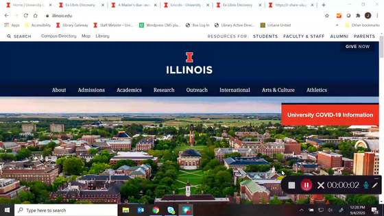 Logging into My Account Courtesy Card Illinois Media Space