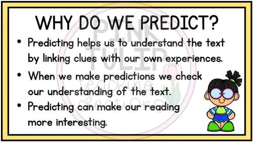 Reading Strategy PowerPoint Predicting by Pink Tulip Teaching Creations