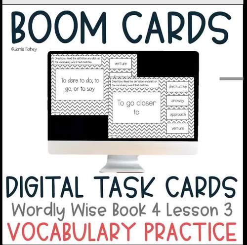 Vocabulary Boom Cards Wordly Wise Book 4 Lesson 3 by Are We There Yet