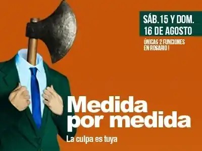 Medida por medida, Shakespeare en clave de clown, llega a Rosario de la mano de Gabriel Chame Buendía