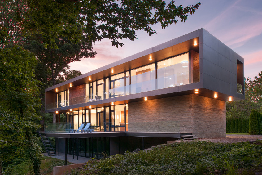 Riggins House Architect Magazine Robert M. Gurney, Cabin John, MD