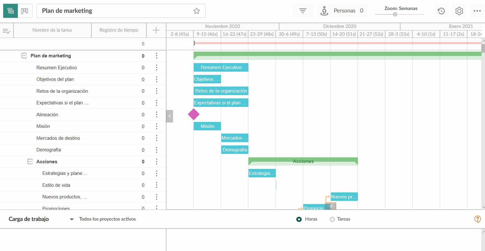 Tutorial Microsoft Project сómo crear una línea base