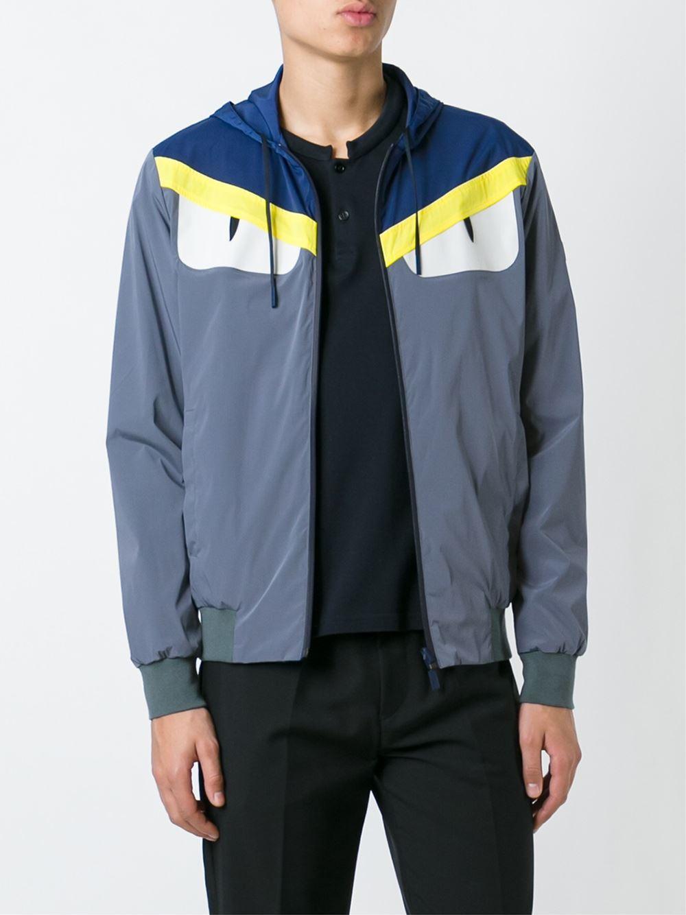 Fendi Bag Bugs Jacket in Blue for Men Lyst