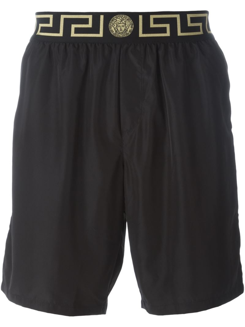 Versace 'iconic Greca Medusa' Swim Shorts in Black for Men Lyst