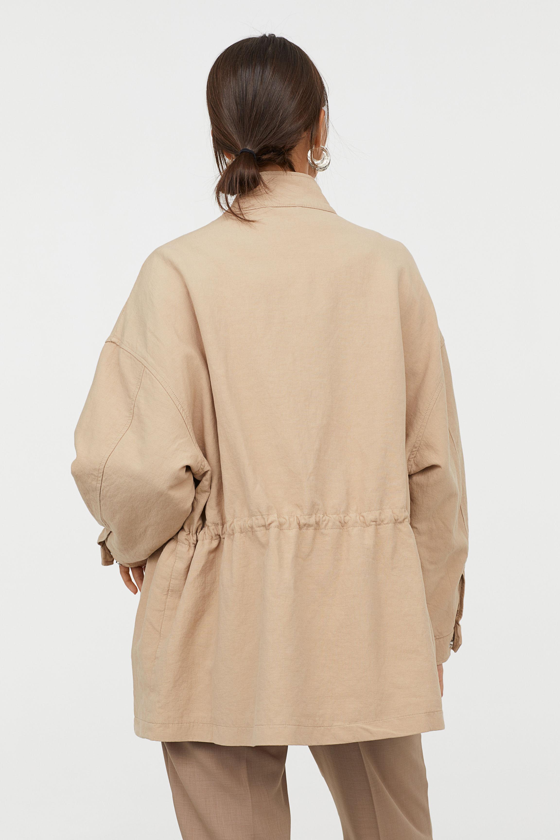 Lyst H&M Oversized Utility Jacket in Natural