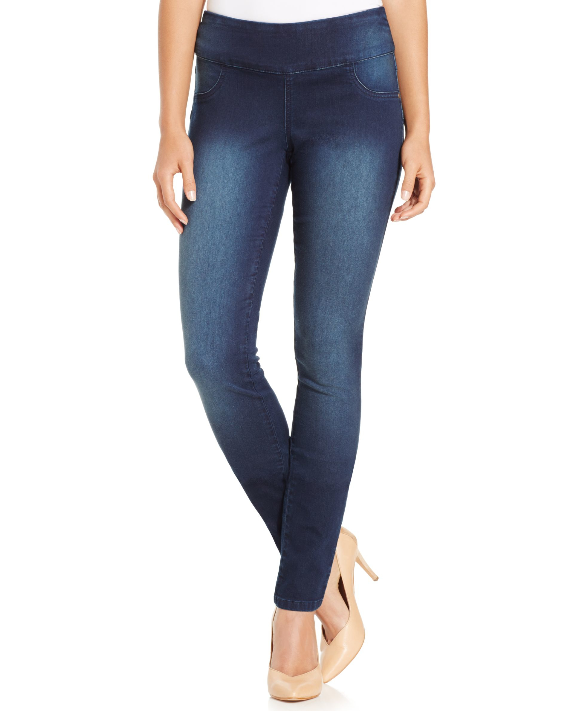Style & co. Petite Curvyfit Jeggings, Only At Macy's in Blue Lyst