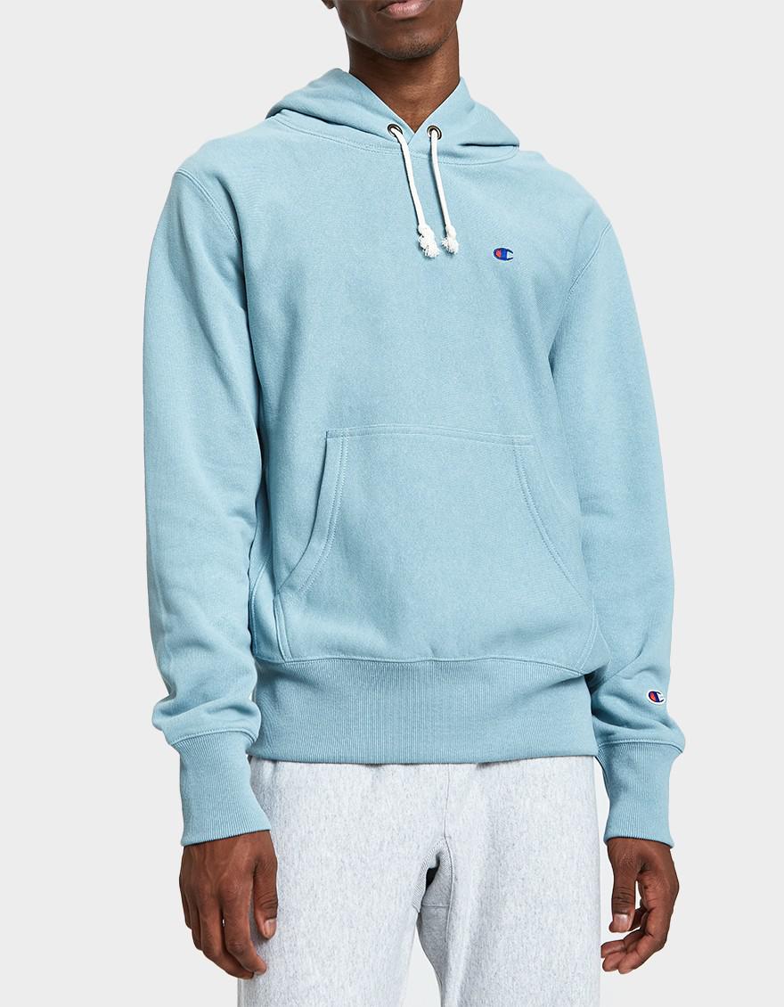 Lyst Champion Rw Hooded Sweatshirt In Light Blue in Blue for Men