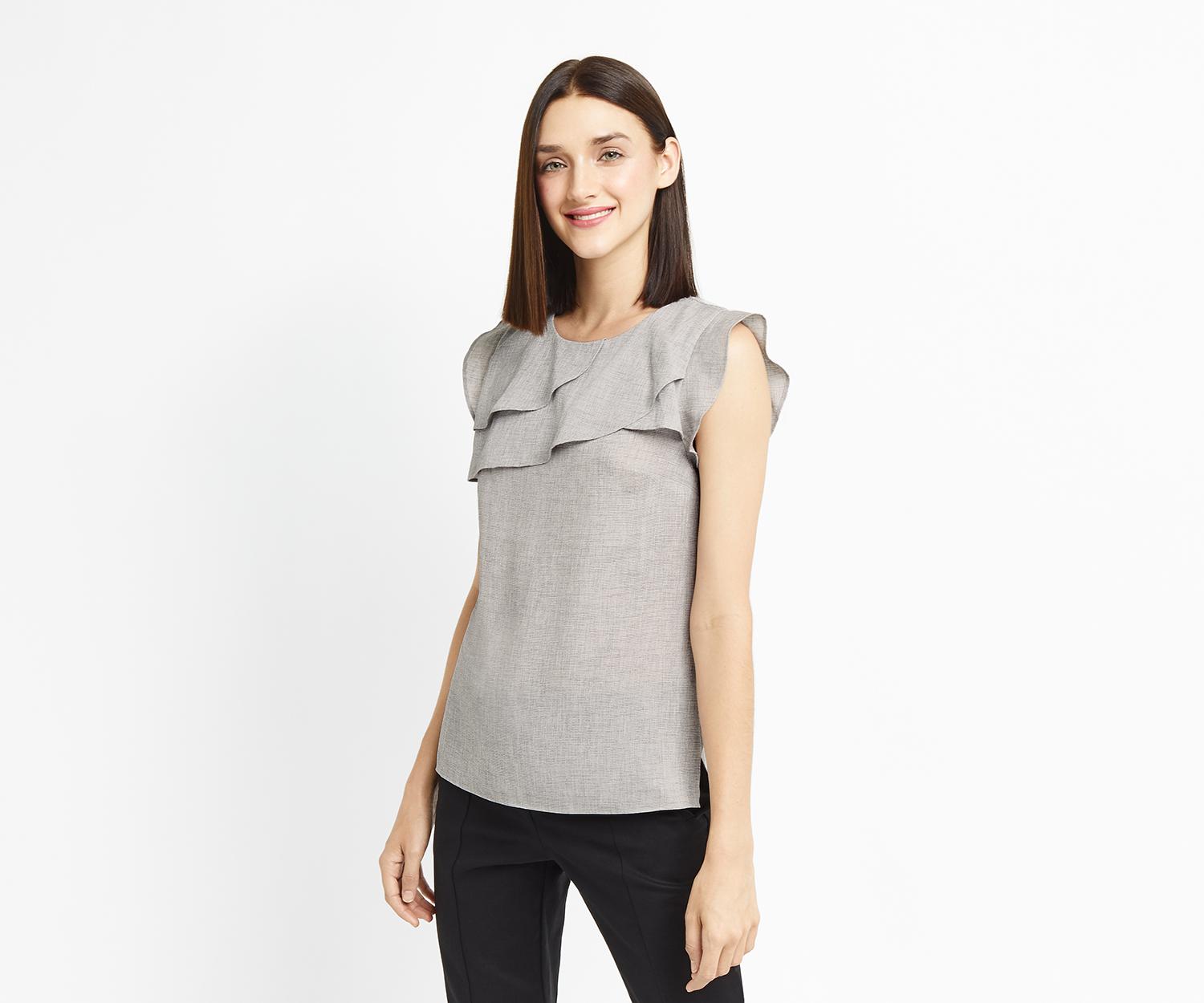 Lyst Oasis Linen Look Shell Top in Grey Save 25