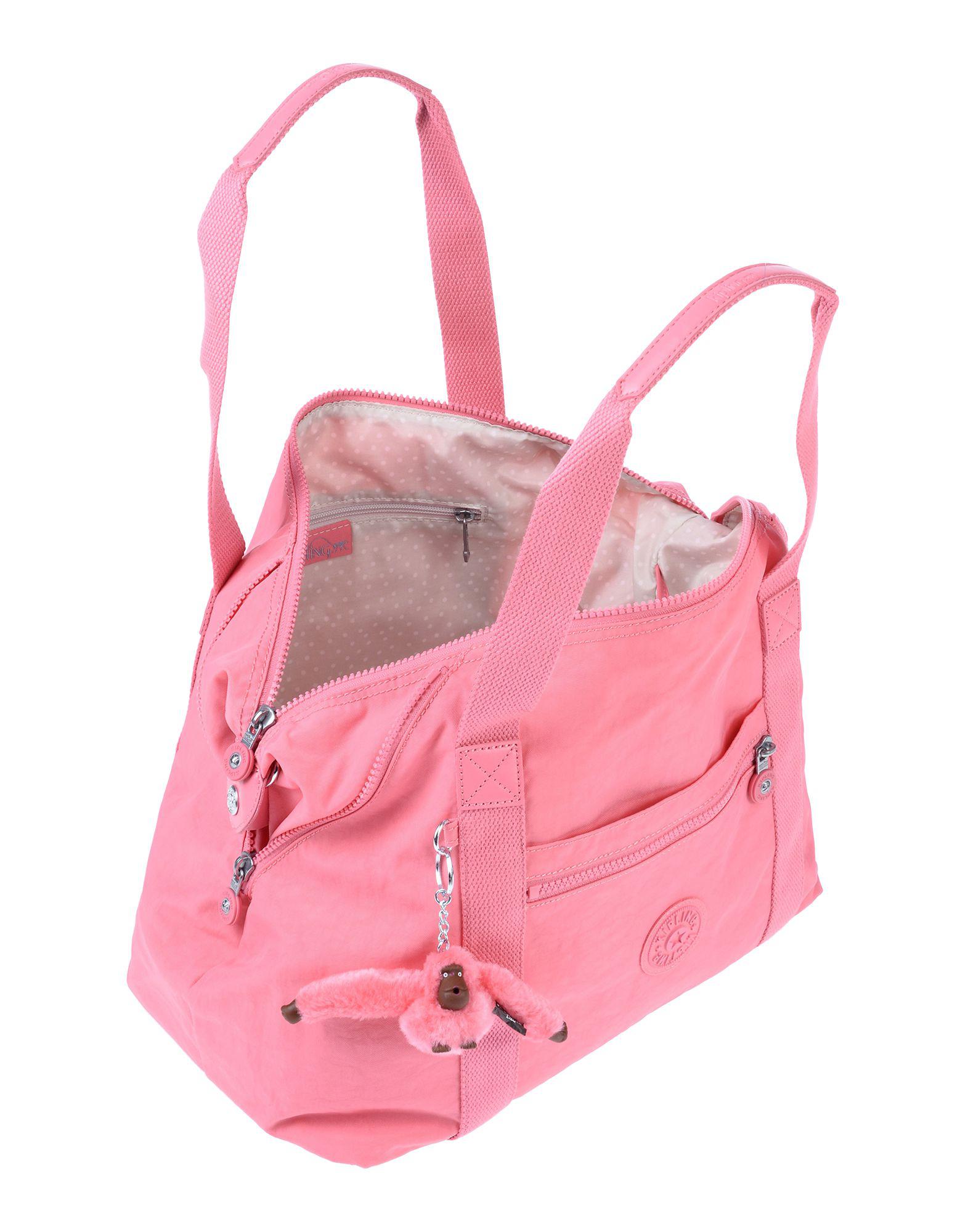Kipling Canvas Handbag in Pink Lyst