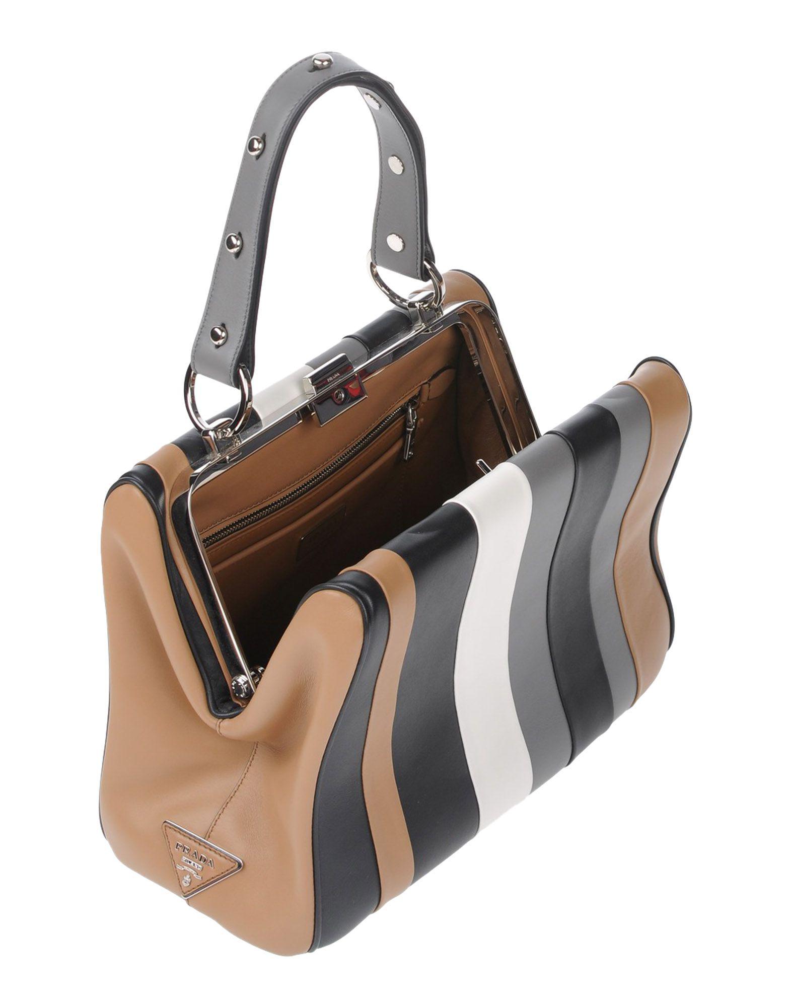 Lyst Prada Handbag in Gray