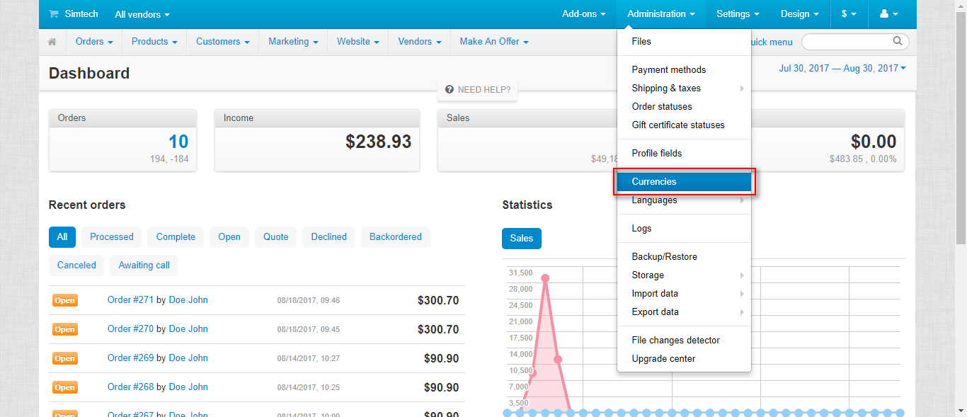 CSCart Advance Live Currency Converter Live Rates From Google