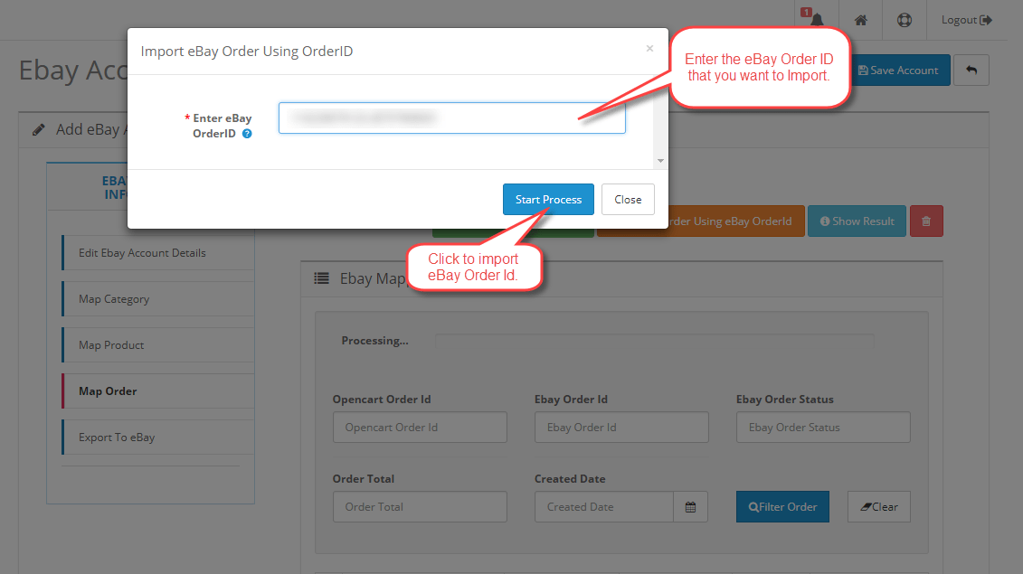 Opencart eBay Connector MultiChannel eBay Integration with Opencart