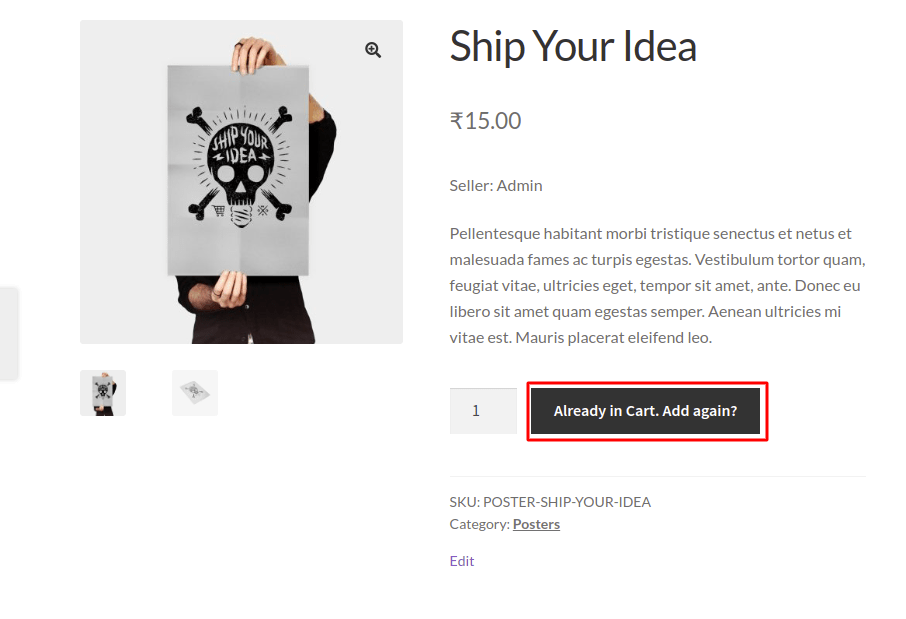 How to Rename Add to Cart Button