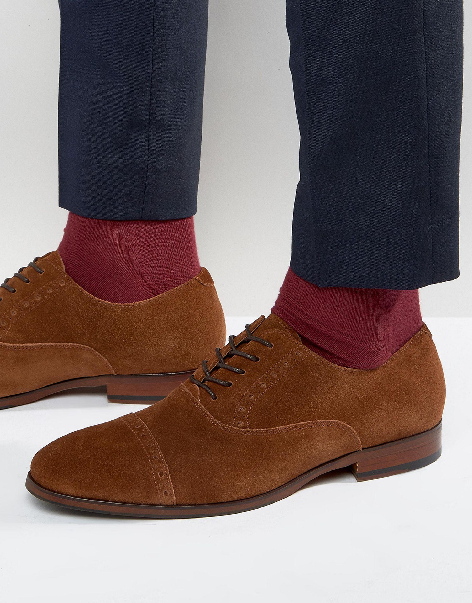 Lyst Aldo Aalian Suede Oxford Shoes in Brown for Men