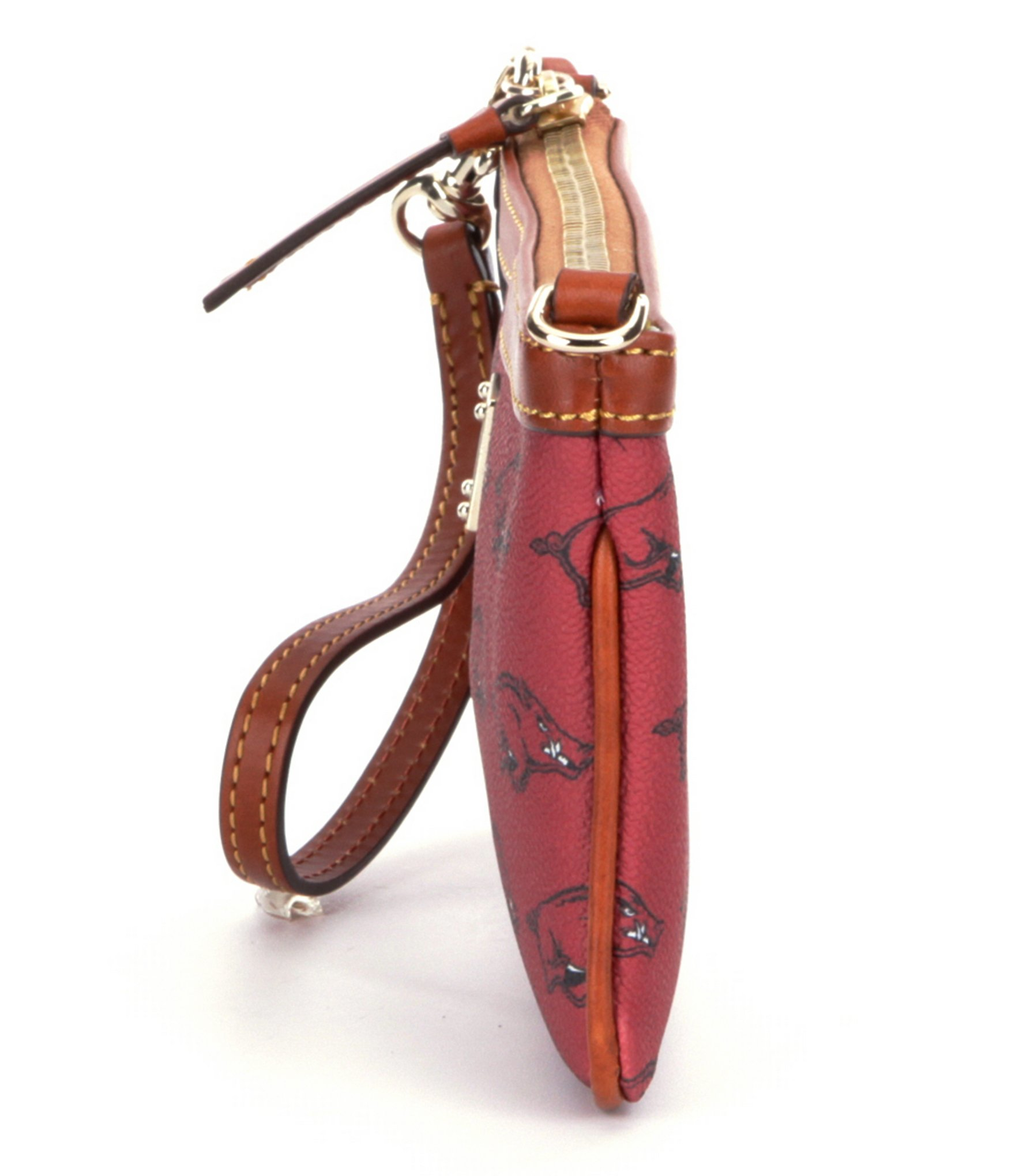 Lyst Dooney & Bourke University Of Arkansas Razorback Large Slim Wristlet in Red