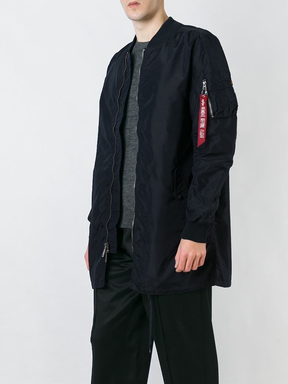 Lyst Alpha Industries Bomber Style Short Coat in Orange for Men