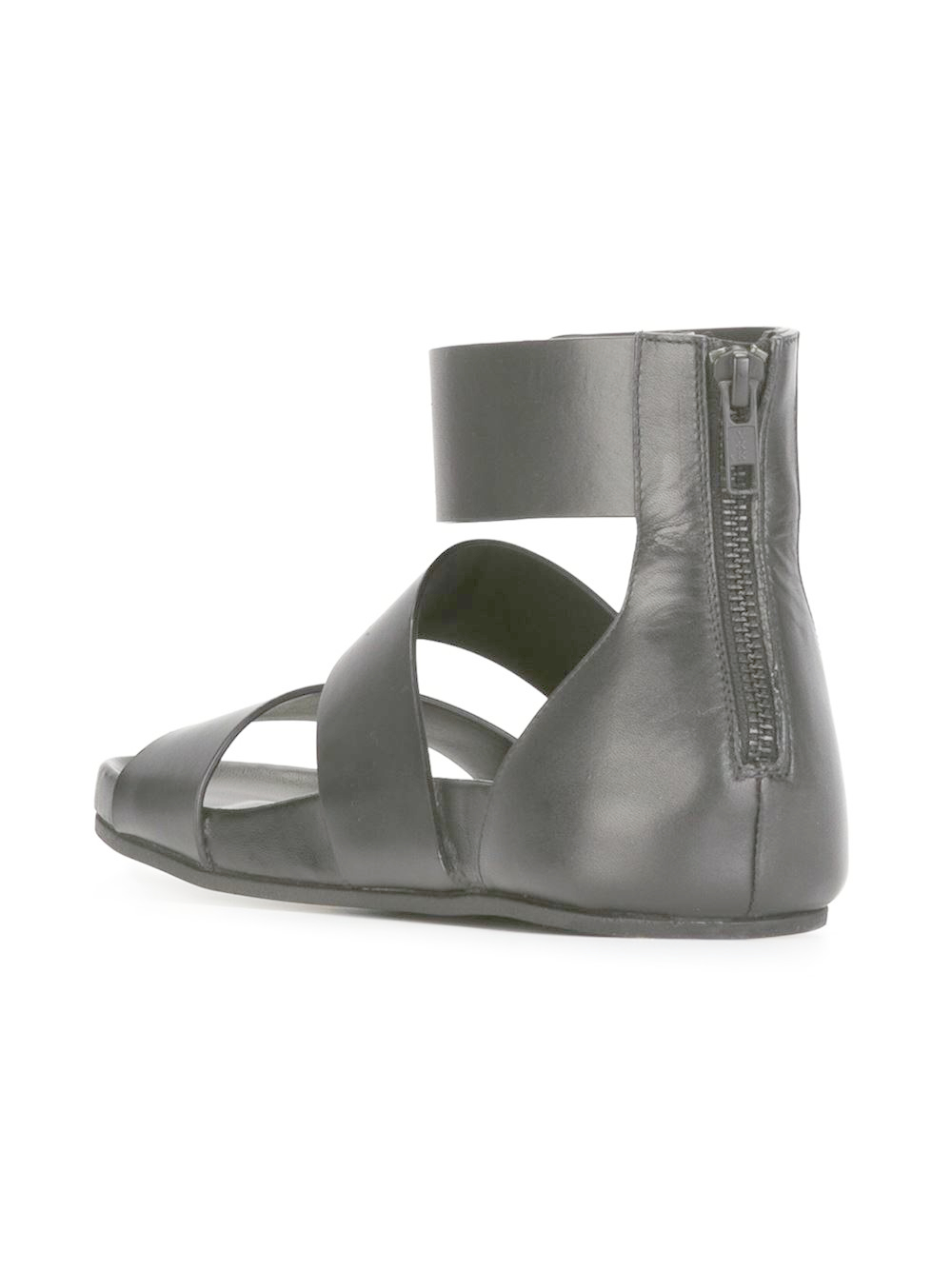 Common Projects Ankle Strap Flat Sandals in Black Lyst