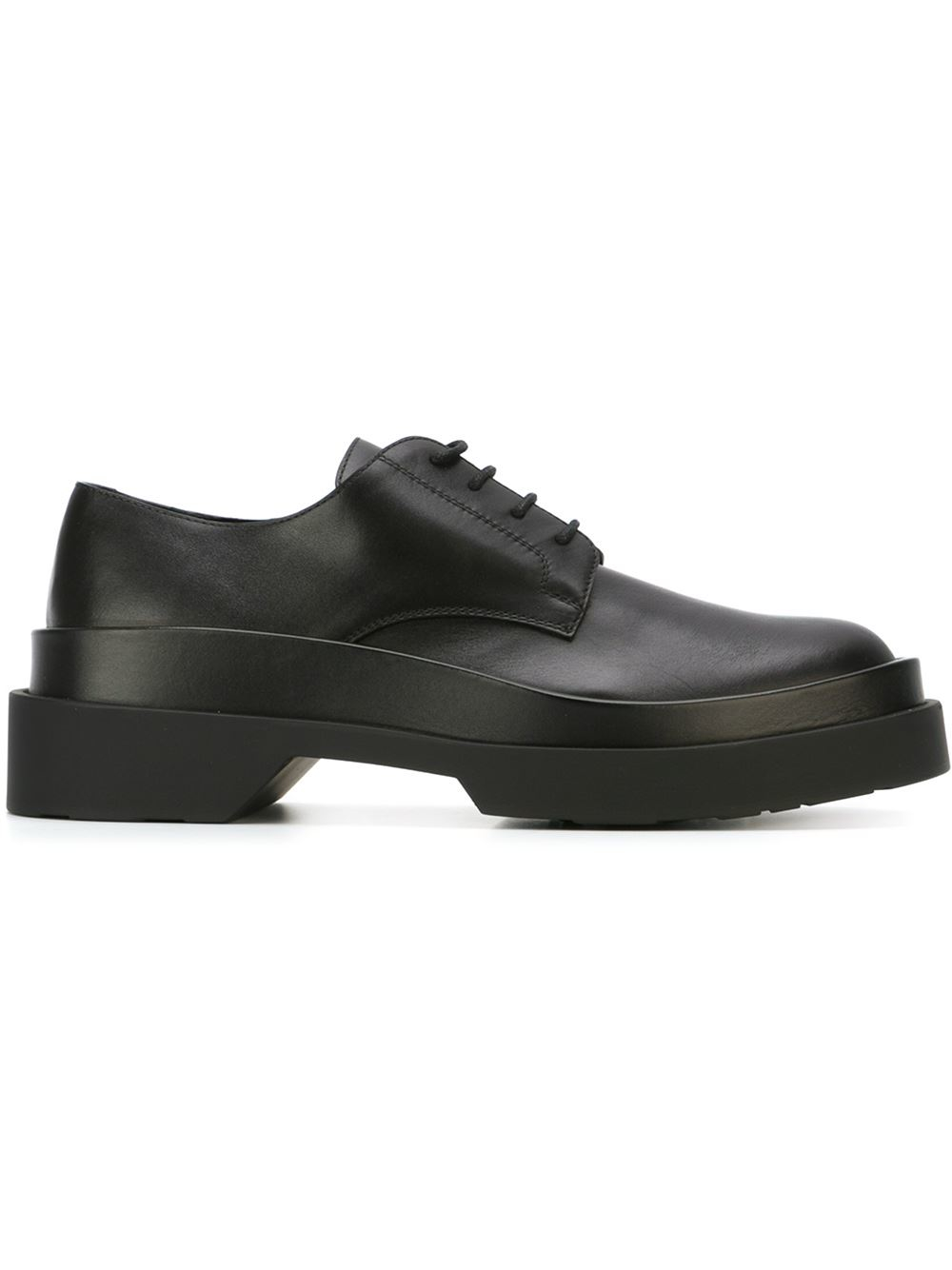 Jil Sander Double Sole Laceup Shoes in Black for Men Lyst