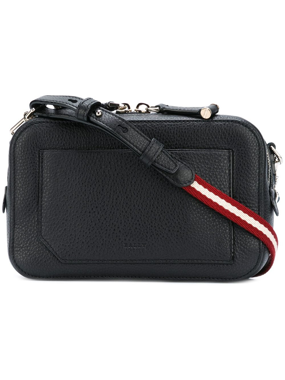 Lyst Bally Striped Strap Crossbody Bag in Black