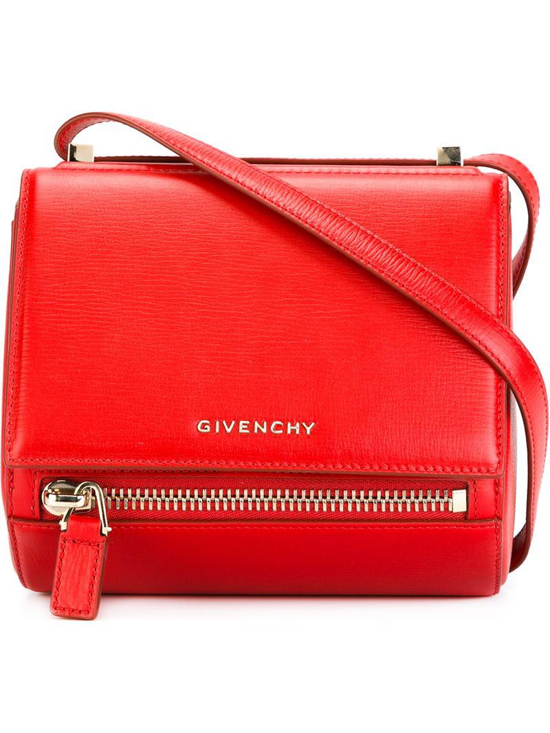 Givenchy Small 'pandora Box' Shoulder Bag in Red Lyst