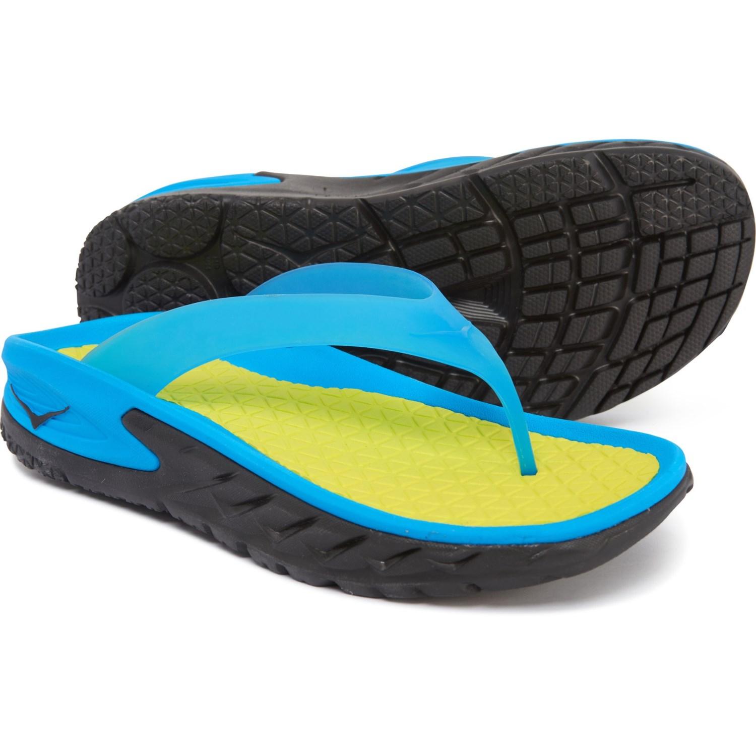 Hoka One One Synthetic Ora Recovery Flipflops in Blue for Men Lyst