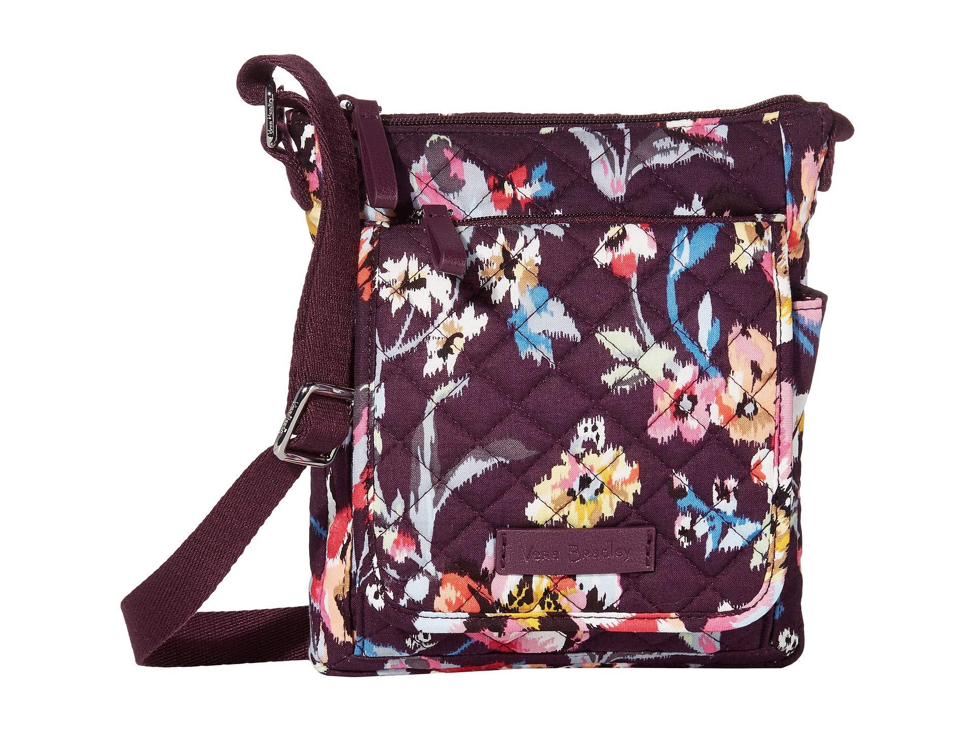 Vera Bradley Cotton Iconic Rfid Mini Hipster in Black Lyst