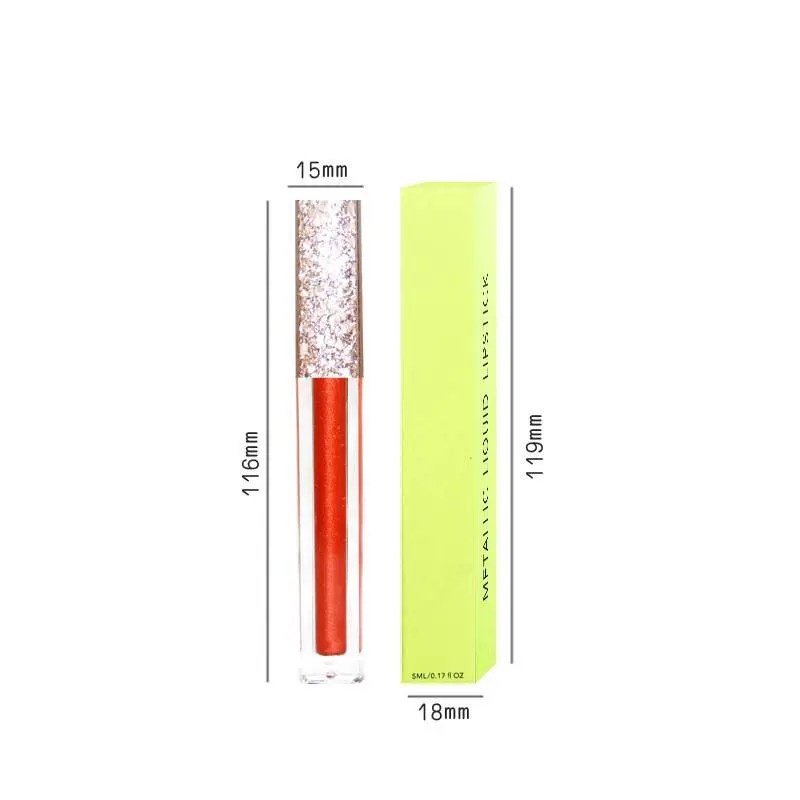 China Private Label Metallic Shimmer Lipgloss Vegan Cosmetics