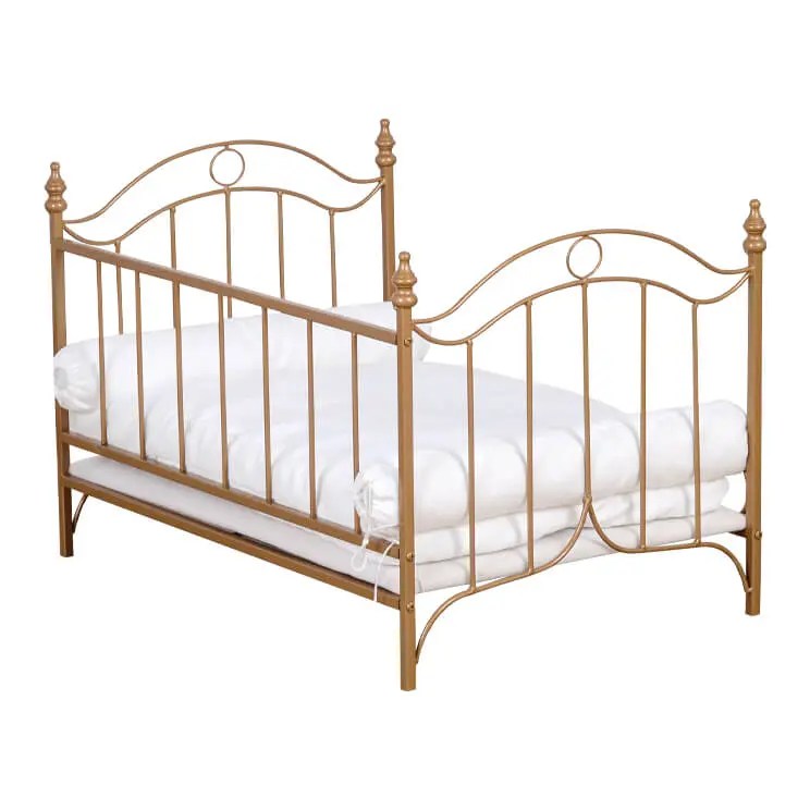 중국 골든 럭셔리 애완 동물 침대 철 개 고양이 강아지 집 침대 공장 및 공급 업체 아기 가구