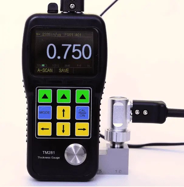 China Ultrasonic thickness gauge A&B Scan for testing rubber thickness