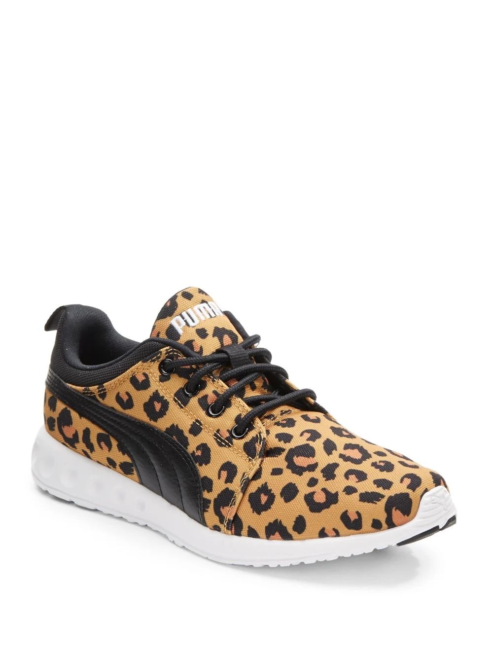 Lyst Puma Carson Runner LeopardPrint Canvas Sneakers