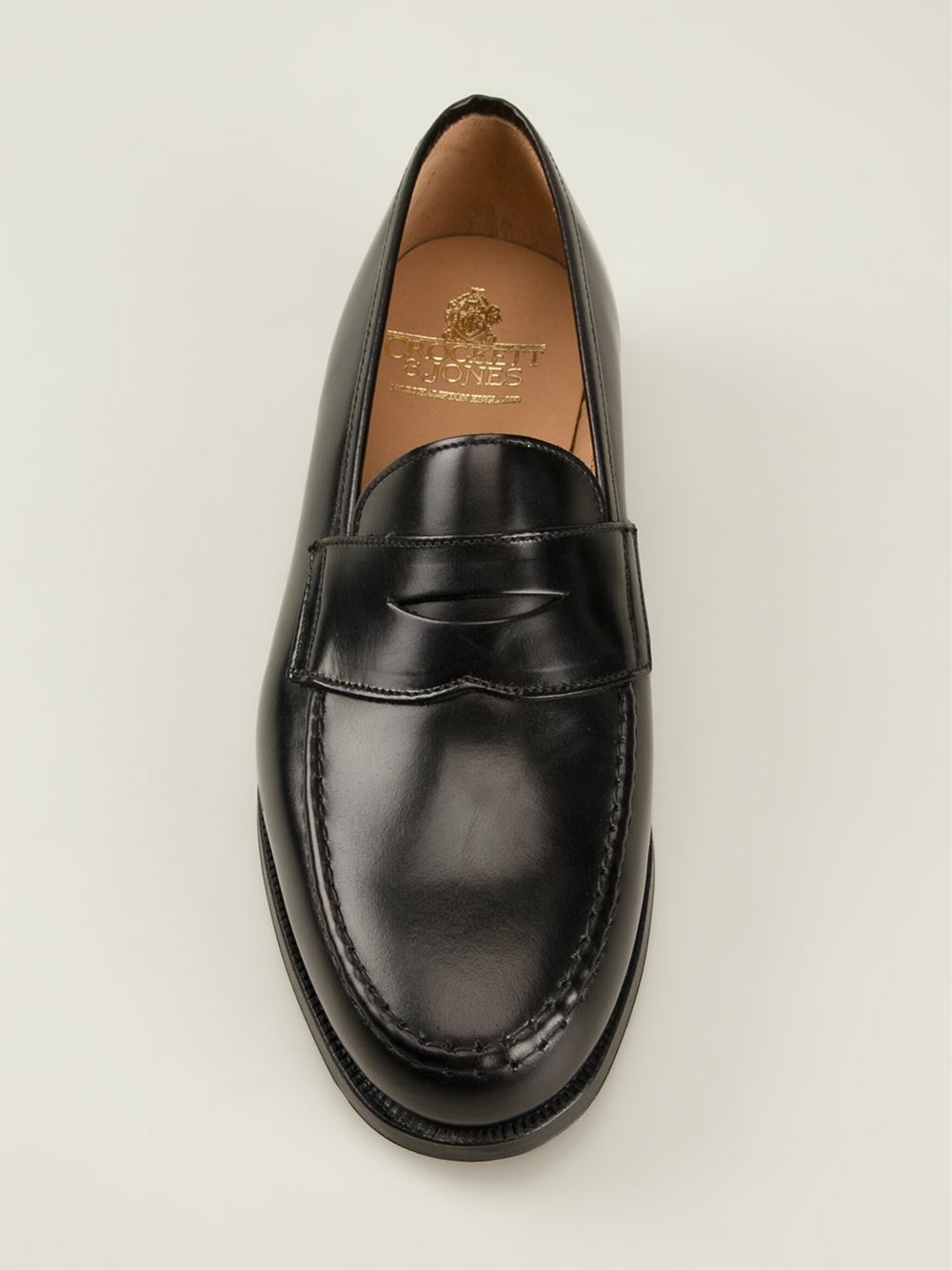 Lyst Crockett and Jones 'boston' Penny Loafers in Black for Men