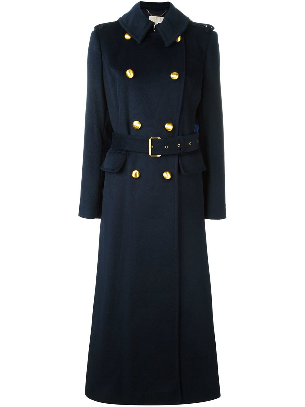 MICHAEL Michael Kors Military Woolblend Coat in Blue Lyst