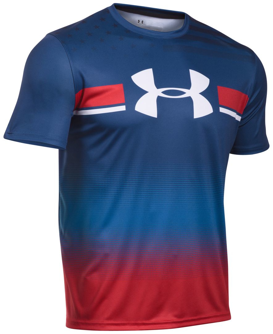 Under armour Men's Usa Pride Logo Tshirt in Blue for Men Lyst