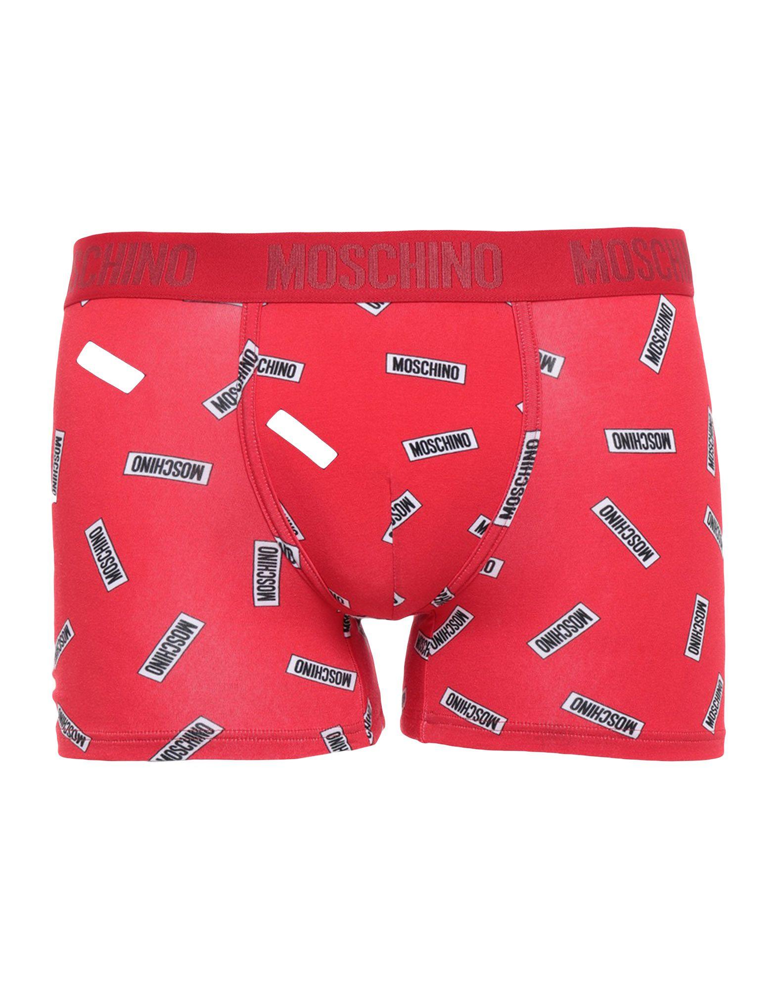 Moschino Cotton Boxer in Red for Men Lyst