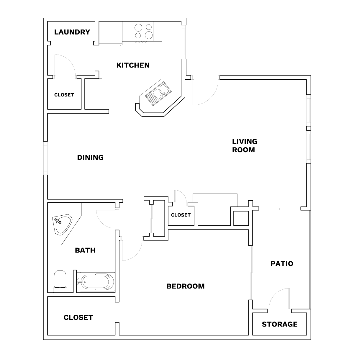 Floor Plans of Copper Ridge Apartment Homes in Louisville, CO