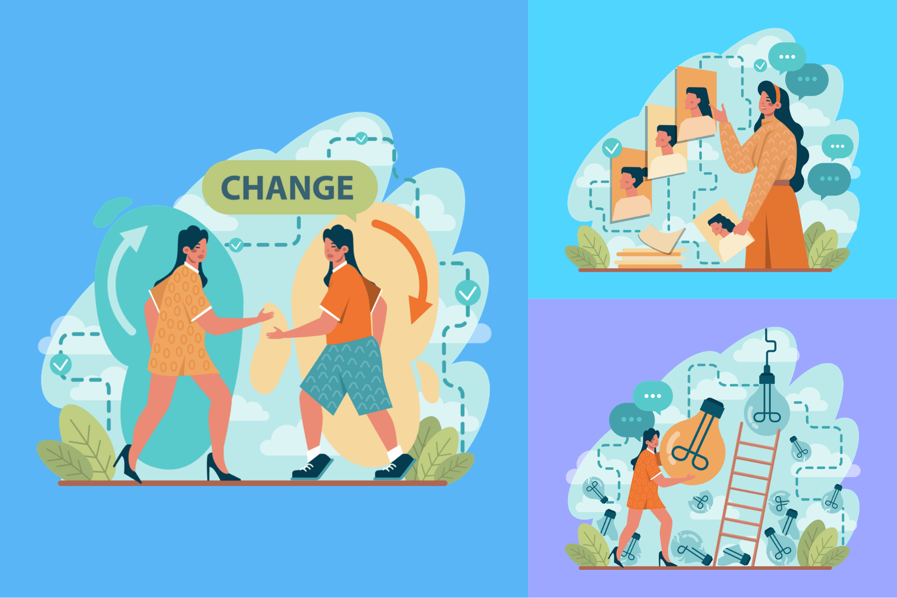 Change Illustration Pack 11 Free Download People Illustrations