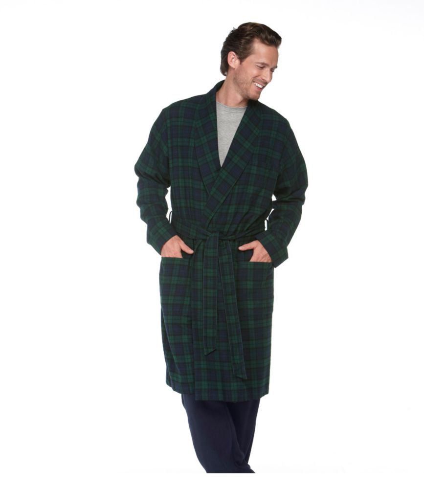 Men's Scotch Plaid Flannel Robe Robes at L.L.Bean