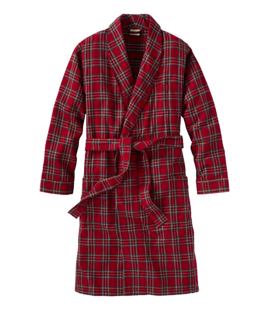 Men's Scotch Plaid Flannel Robe Sleepwear at L.L.Bean