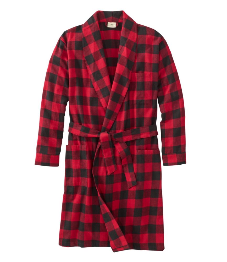Men's Scotch Plaid Flannel Robe Sleepwear at L.L.Bean