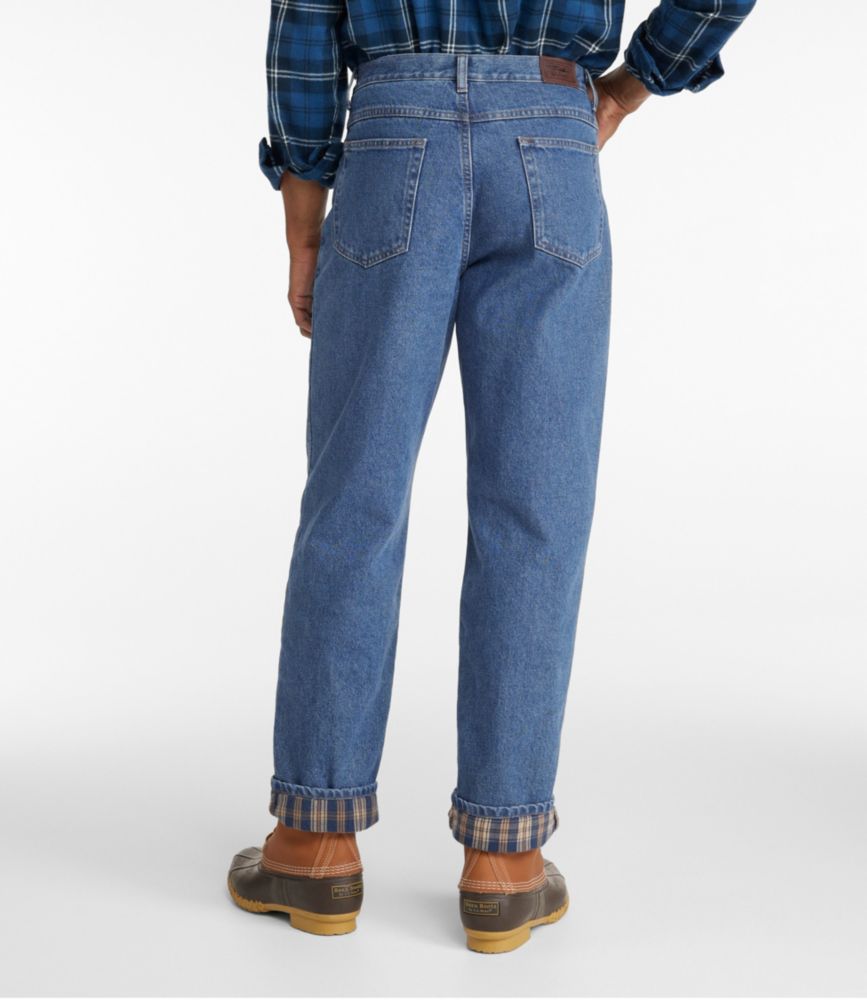 Men's Double L® Jeans, Relaxed Fit, FlannelLined Jeans at L.L.Bean