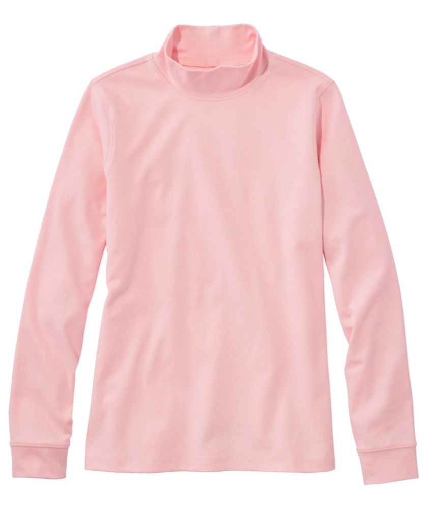 Women's L.L.Bean Interlock MockTurtleneck, LongSleeve Tees & Knit