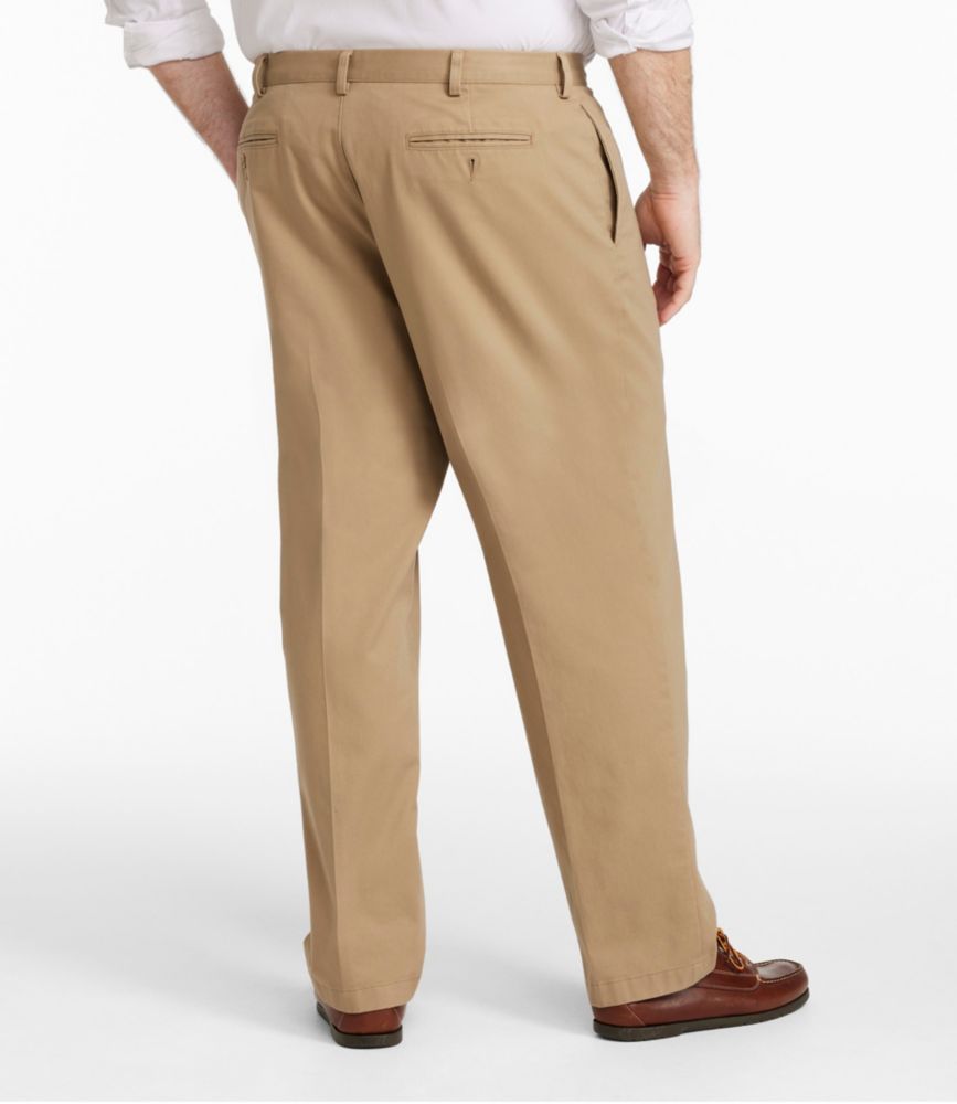 Men's WrinkleFree Double L Chinos, Classic Fit, Plain Front Pants at