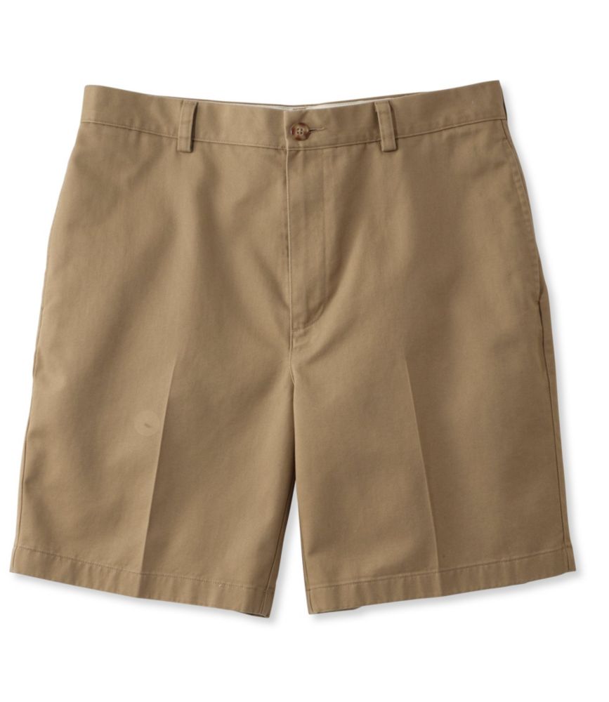 Men's WrinkleFree Double L Chino Shorts, Natural Fit Plain Front 8