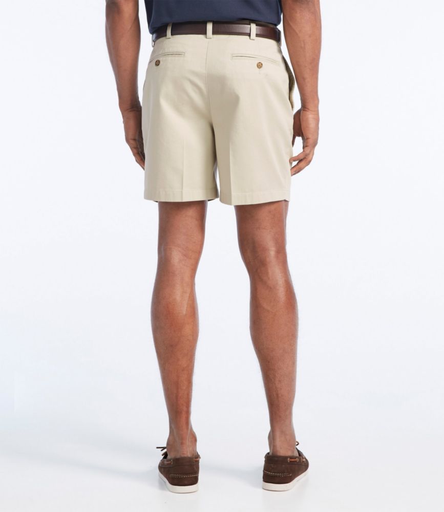 Men's WrinkleFree Double L Chino Shorts, Natural Fit Plain Front 6