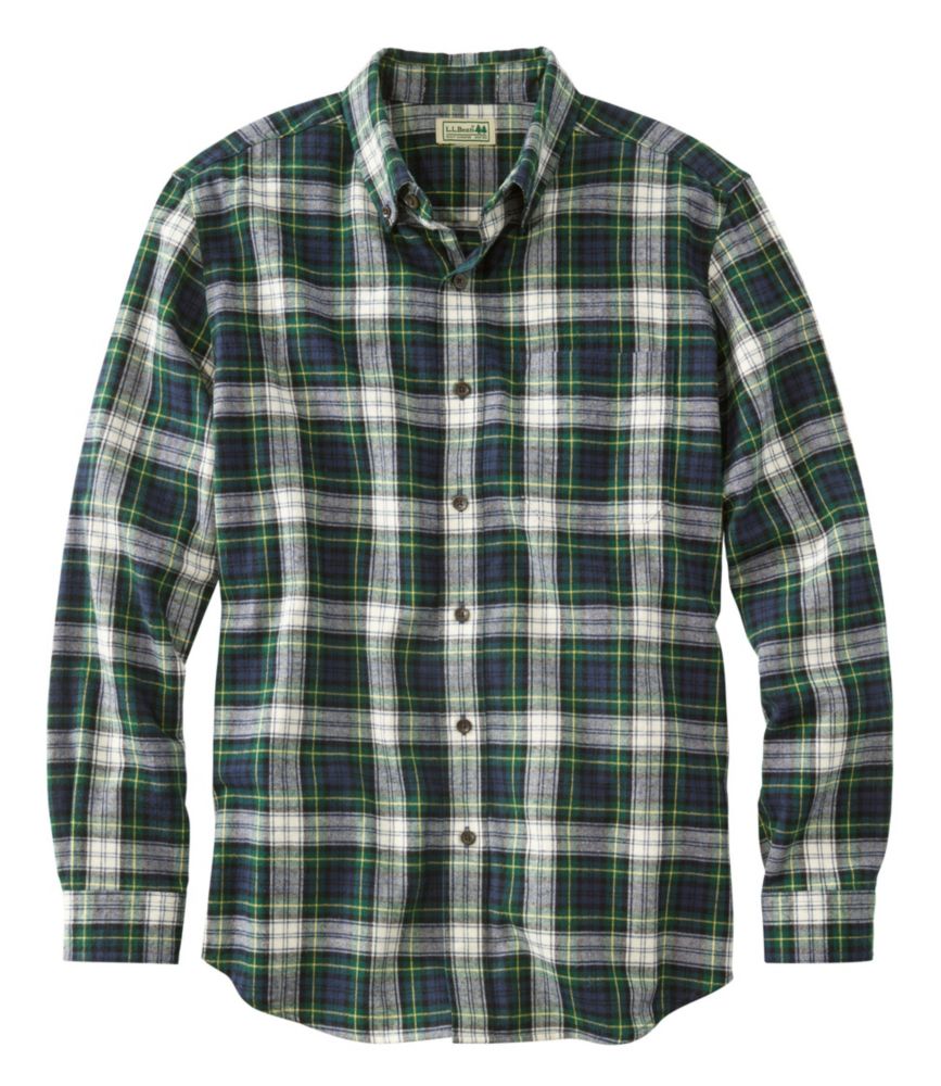 Men's Scotch Plaid Flannel Shirt, Traditional Fit